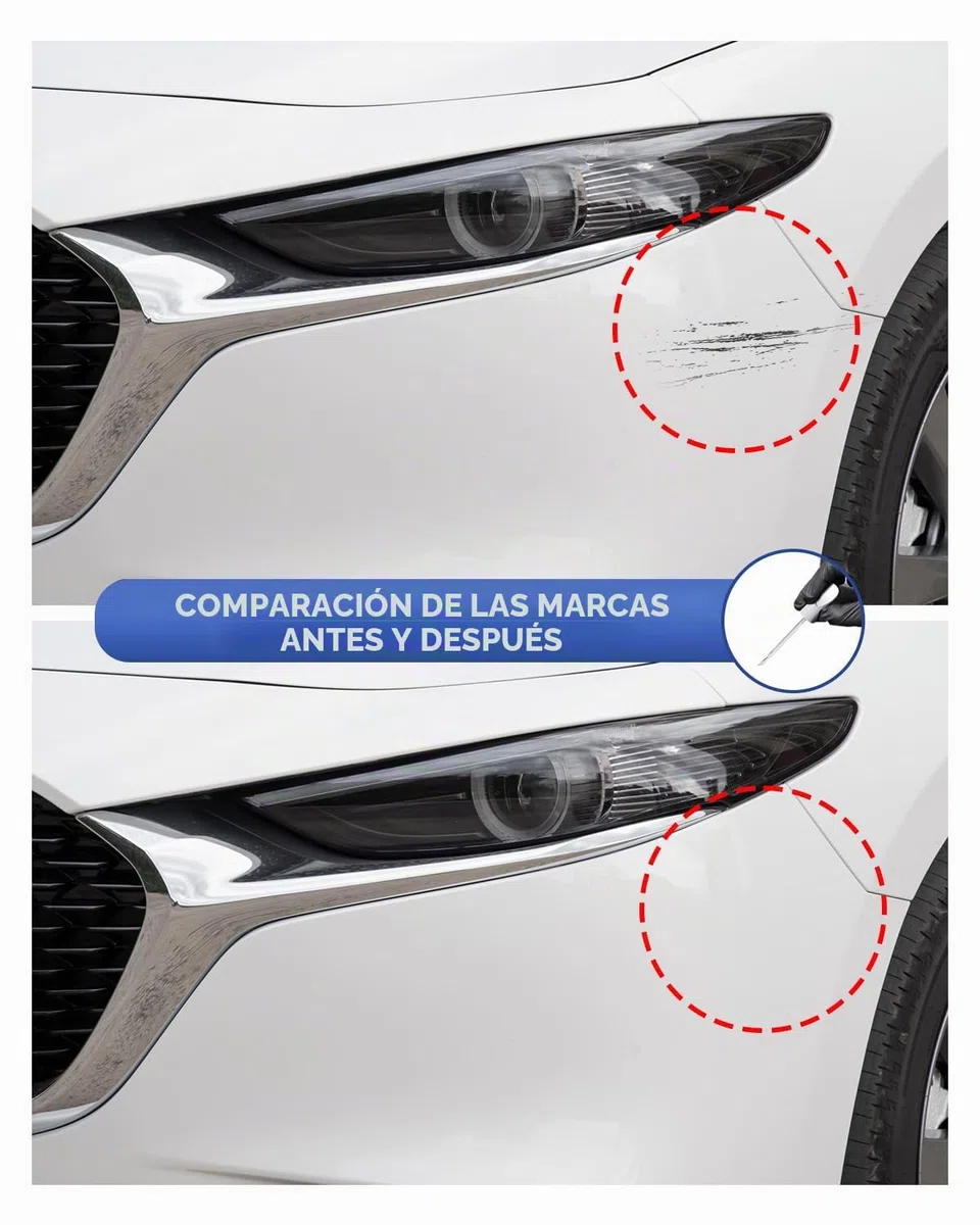 Lápiz de retoque para Mazda 25D/26G Snowflake White Pearl Tricoat – Conformidad exacta para chips y arañazos