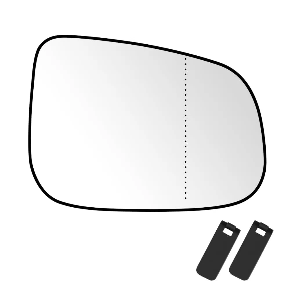 SENZEAL Cristal de Retrovisor Calefactable Lado del Pasajero para Volvo C30 C70 2010-2013 S40 S60 S80 V40 V50 V60 V70 Jaguar XE XF XJ 30716486 (Derecha)