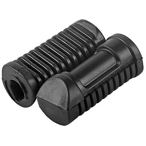 Yctze pedalines apolla pies de Moto Reposapiés Delanteros de Motocicleta reposapiés Almohadilla de Goma Cubierta de Agarre para CG 125gomas estriberas de Moto