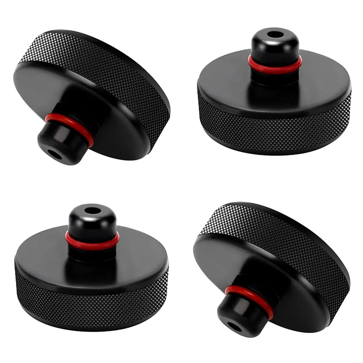 YIXISI 4 Piezas Almohadilla de Goma para Gato de Coche Compatible Con Tesla Model 3/Y/X/S, Jack Pads Con Bolsa de Almacenamiento, Bloque Protector