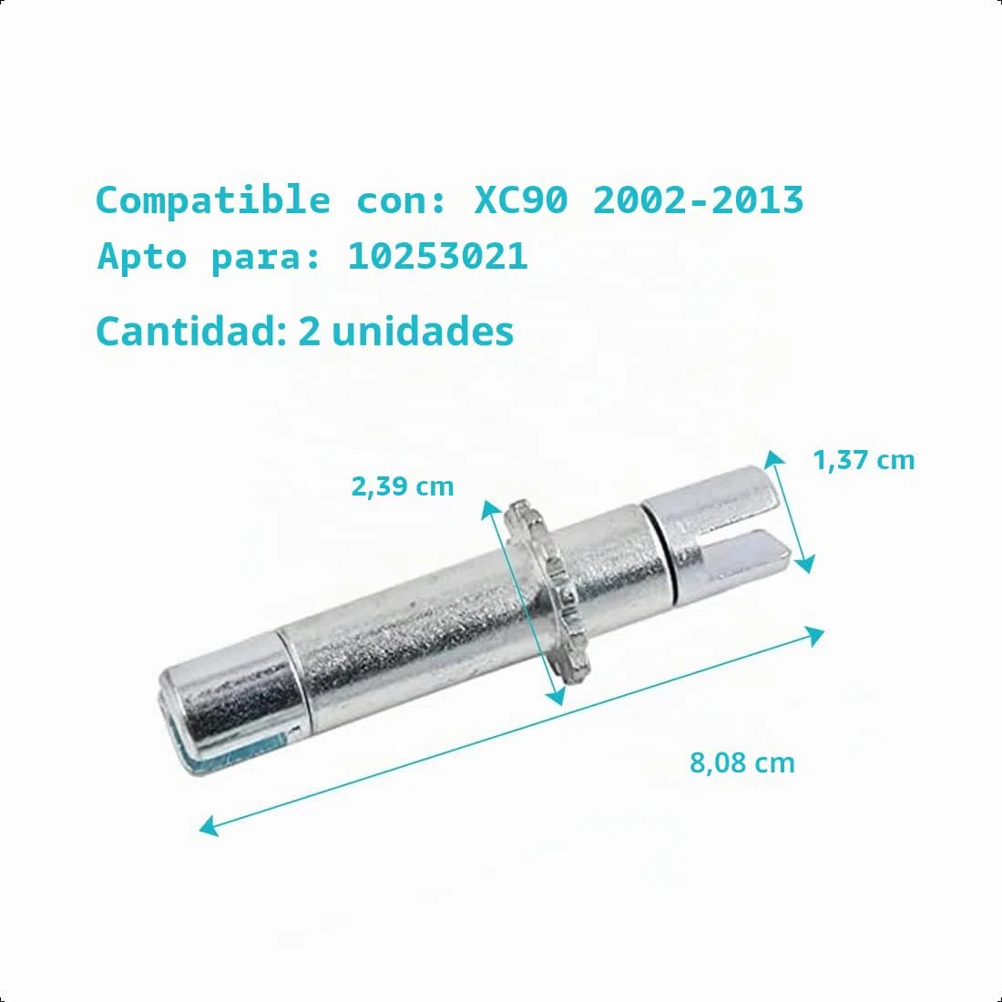Kit de ajuste de zapata de freno de mano 2xAjustadores de zapata de freno de mano para coche compatible con XC90 2002-2013 10253021