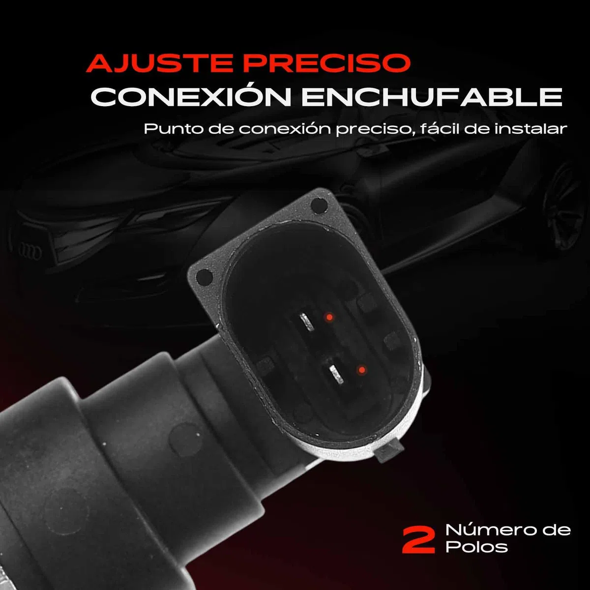 Frankberg Posición del cigüeñal Sensor del cigüeñal 2 Polos Compatible con Serie 5 Touring E39 X5 E53 Serie 5 E39 Serie 3 Touring E46 Omega B CaR.A.Van V94 Replace# 093171237