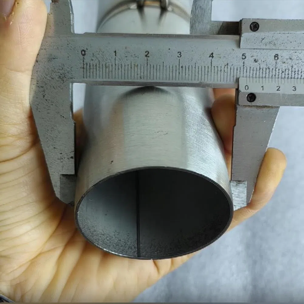 Modificación de la motocicleta tubo de escape sección central 28 mm adaptador 51 mm tubo de escape instalación no destructiva
