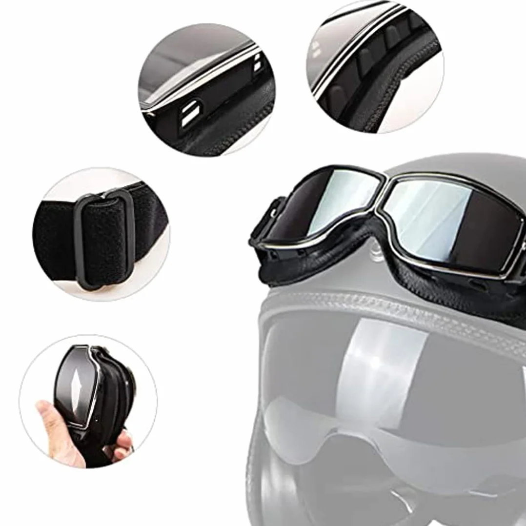 Amacoam Gafas de ciclismo resistentes al viento para motocicleta y deportes de bicicleta