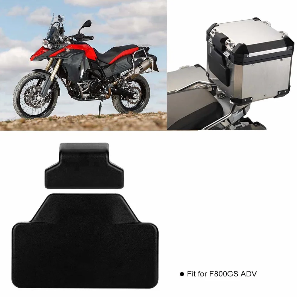 Almohadilla Trasera Motocicleta Respaldo de Maletero de Motocicleta para F800GS para R1200GS Almohadilla Trasera de Goma Alforja Maletero Respaldo de Pasajero Accesorio (Negro)