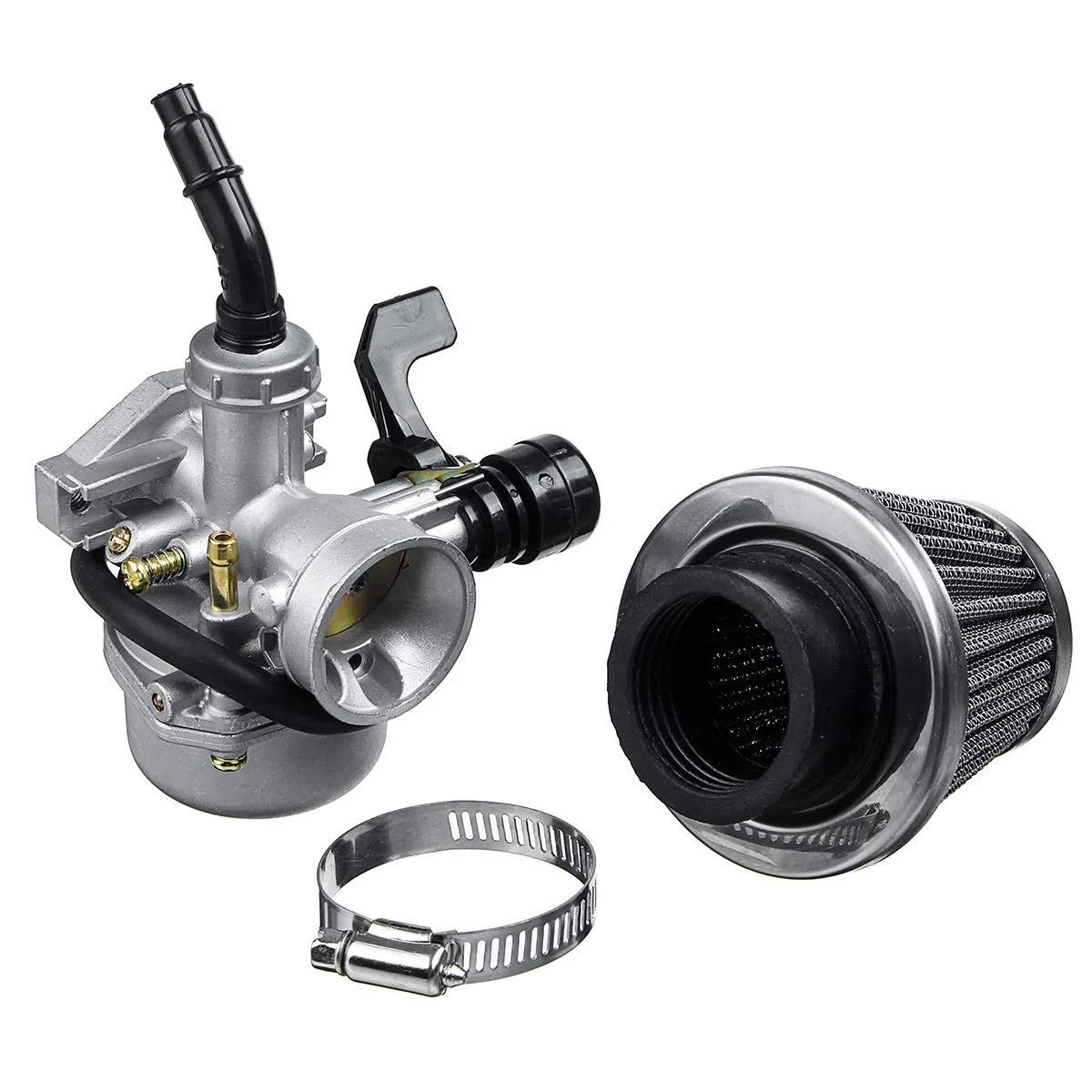 Viviance Carburador de carburador de 19 mm + Filtro de Aire para Mini Motor ATV Quad 50/70/90/110/125 CC