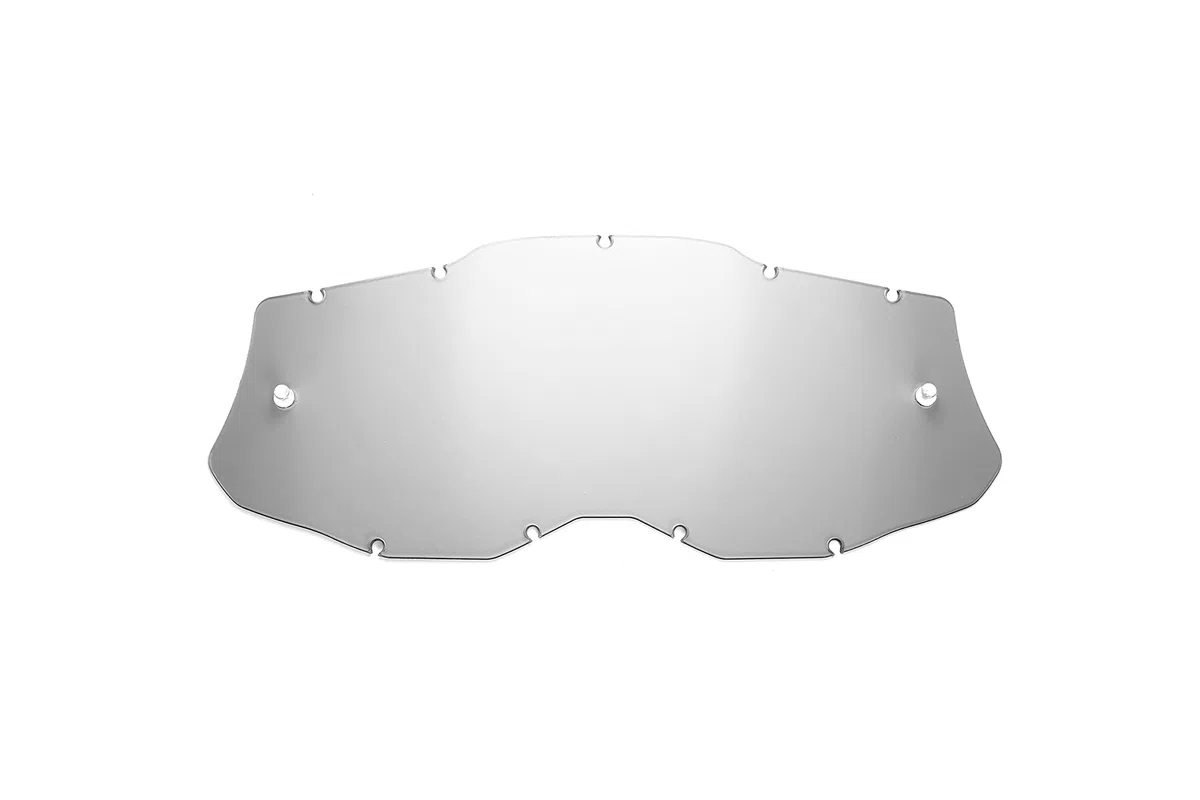 HZ Plata Seecle SE-41S271-HZ-Lente de Repuesto de Color Plateado con Espejo Compatible para Gafas/máscara 100% RACECRAFT 2 / STRATA 2 / ACCURI 2 / Mercury 2, Adultos Unisex, Transparente, Talla única