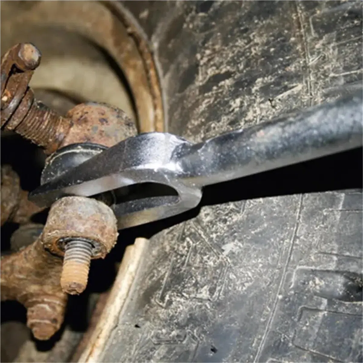 bolas para dirección de coche Juego de 5 herramientas horquilla para encurtidos, separador juntas, herramienta automotriz con estuche, kit tipo Conjunto de rótula