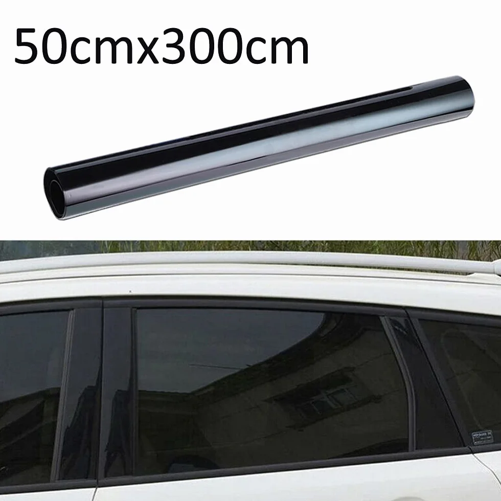 ETOPARS 50cmx3m 15% VLT Película de Tinte de Ventana de Coche Protector Solar para Ventana Coche Lámina Autoadhesiva Vinilos para Ventanas Negro