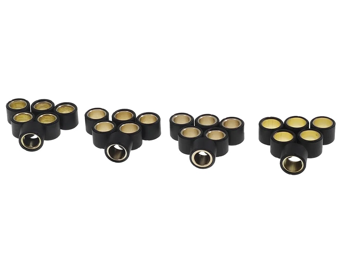 2EXTREME juego rodillos 15x12mm 4g/4,5g/5g/5,5g compatible con Yamaha Neos, Aerox, Jog 50