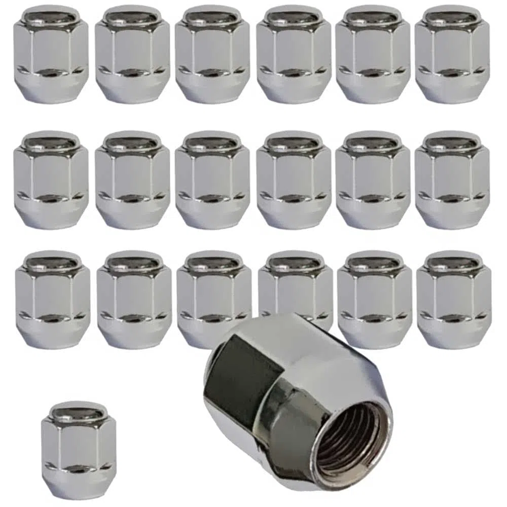 20 tuercas de rueda M12 x 1,5 60 °, cuello cónico cerrado, ancho de llave 19 mm, H25