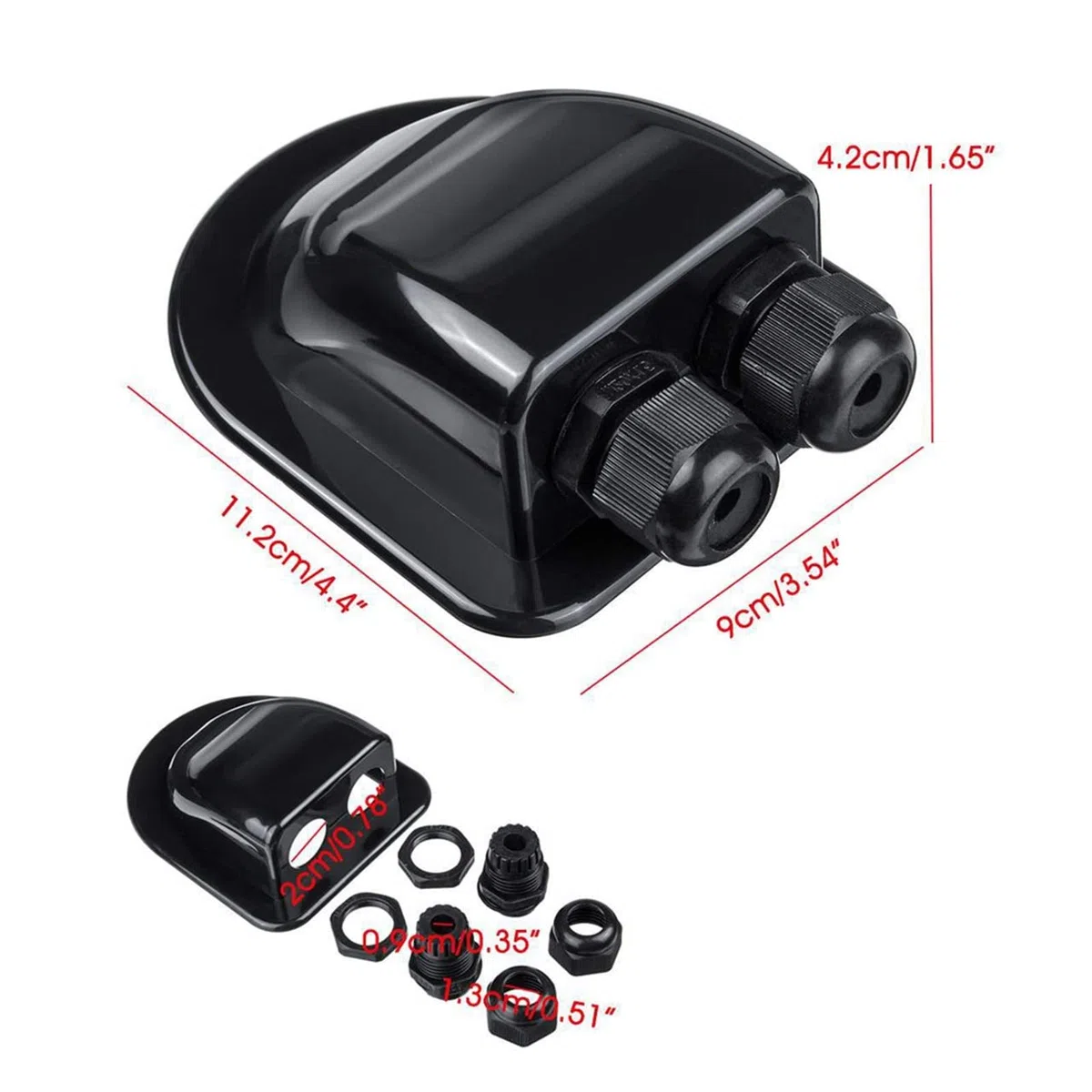 Accesorios for caravana, caja de conexiones Solar for coche, entrada de Cable de techo, Cable Solar, caja de conexiones for autocaravana, accesorios for caravanas RV para caravanas, autocaravanas, bar