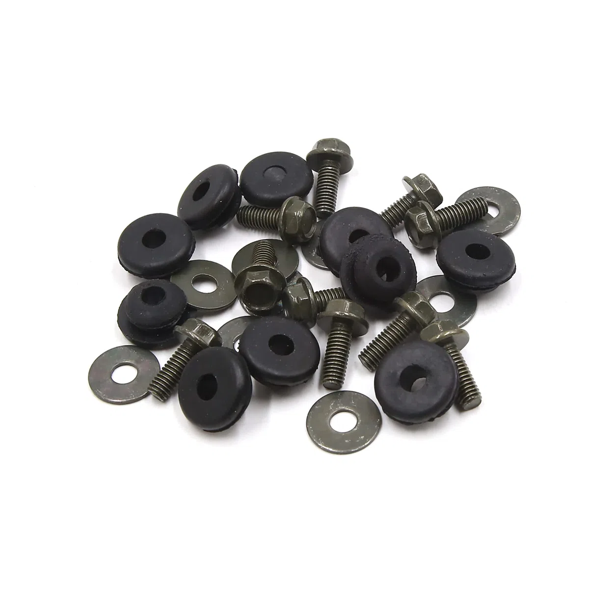 A ABSOPRO Moto Escape Tubo Protector Cubierta Tornillo Kit (Juego de 10)