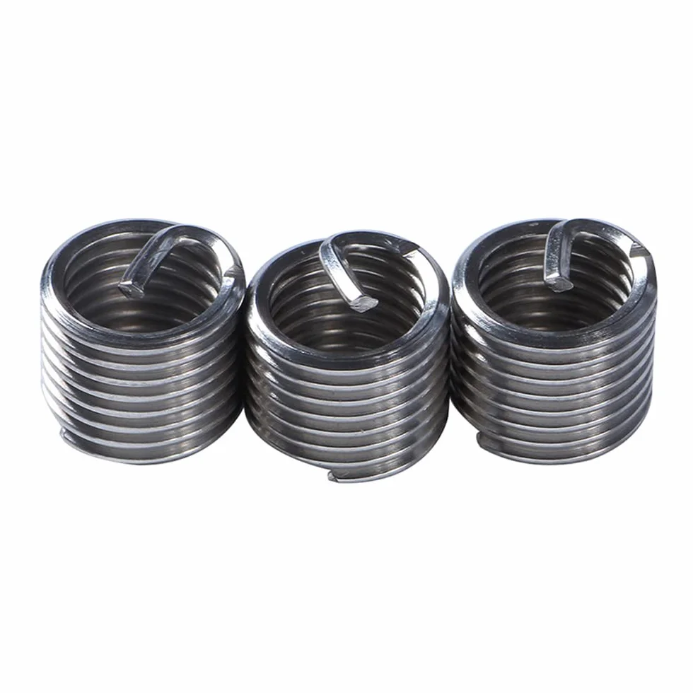 Juego de 30 Piezas de reparación de roscas de Acero Inoxidable M8 x 1,25 mm, Kit de inserción de reparación de roscas métricas, Juego de Herramientas manuales compatibles para reparación de