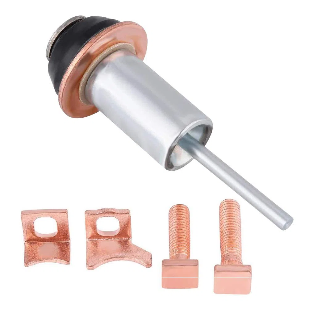 Kit de reparación de motor de arranque, kit de reparación de solenoide de motor de arranque para Discovery Defender TD5 2.5 Diesel con pernos de contacto, tuercas de tamaño completo, juntas tóricas, a