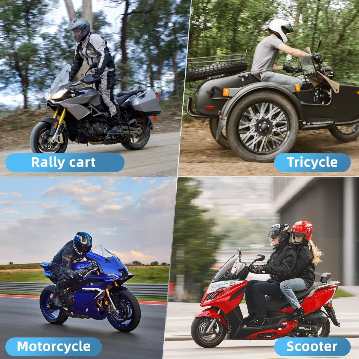 Baceyong Base de sujeción para manillar de motocicleta, accesorio de agujero de tornillo M8 para motocicleta con bola de 25 mm, soporte de teléfono de motocicleta