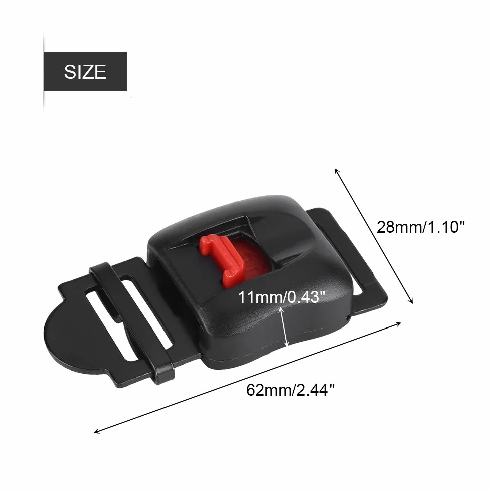 Yctze para Clip Casque Moto motorradhelm Hebilla de Casco de Motocicleta, 5 Piezas Cascos de Motocicleta de Metal de plástico Clip de Velocidad Correa de Barbilla Kit de Hebilla de desconexión de li