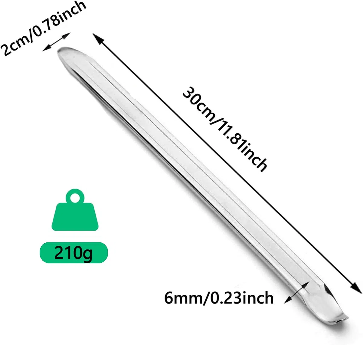 4 Piezas Palanca de Neumáticos, 30cm Palanca de Neumáticos de Bicicleta, Palanca de Neumáticos de Acero, Herramienta De Montaje de Neumáticos para Moto, Bicicleta, Coche, Scooter