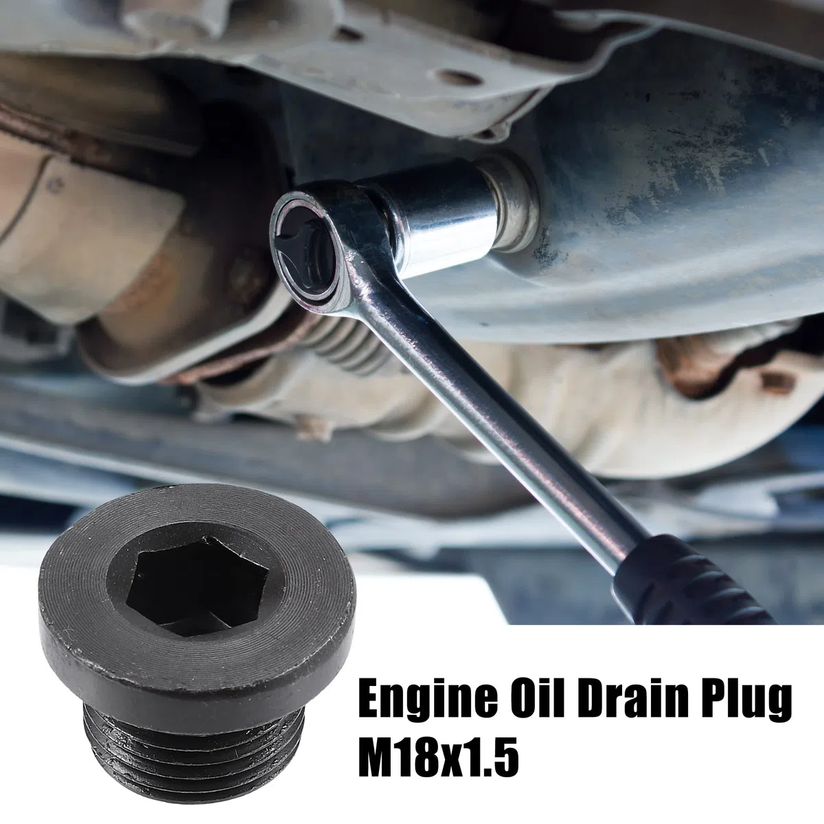 QUARKZMAN Tornillo Tapón De Drenaje De Aceite Para Bmw X5 04-17 4Uds | Oe 07 11 9 905 428, Para Bmw 550I 06-16/X6 08-17/750I 06-17, Para Mazda 3 06-14/Cx-5 13-15, Incluye 4 Juntas