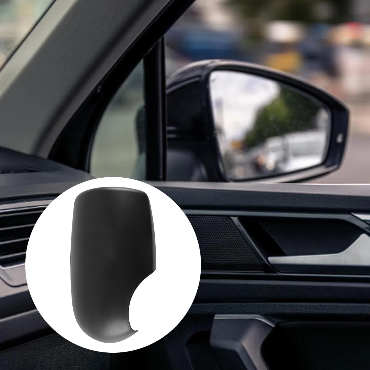 Tapa De La Cubierta Del Espejo Retrovisor De La Puerta Derecha, Reemplazo De La Cubierta Del Espejo Retrovisor ABS Para Ford Transit MK6 MK7 2000-2014 4458067 2C11-17D721-AA