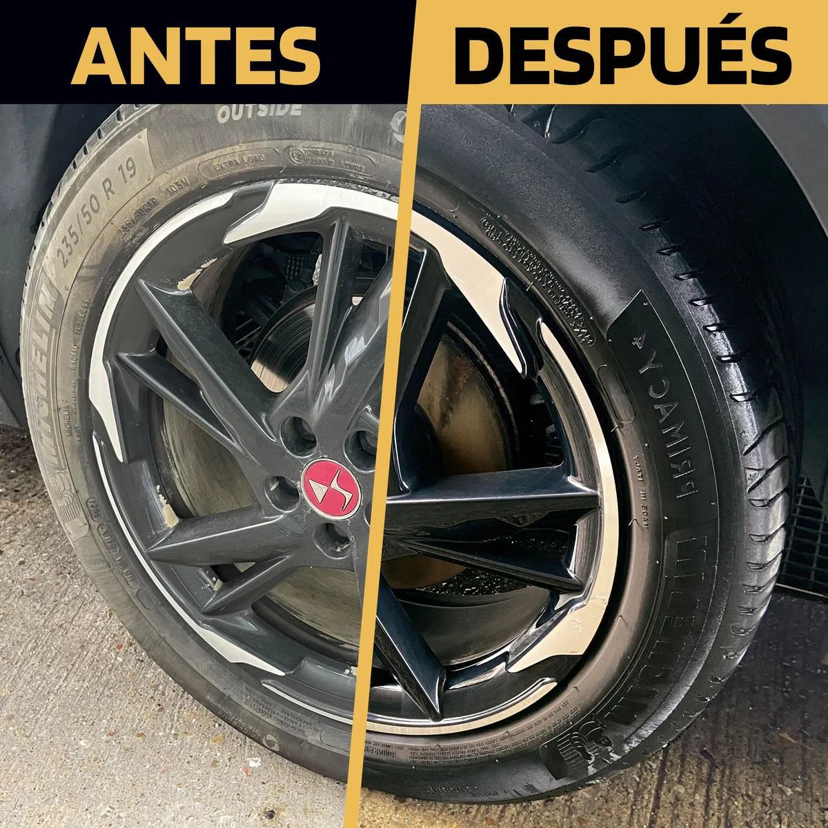 S SUMEX Billionaire All Wheel Cleaner Spray Limpia Llantas para Coche y Moto Descontaminante Elimina la Suciedad Incrustrada Fácil Aplicación Aroma a Piruleta 750ml