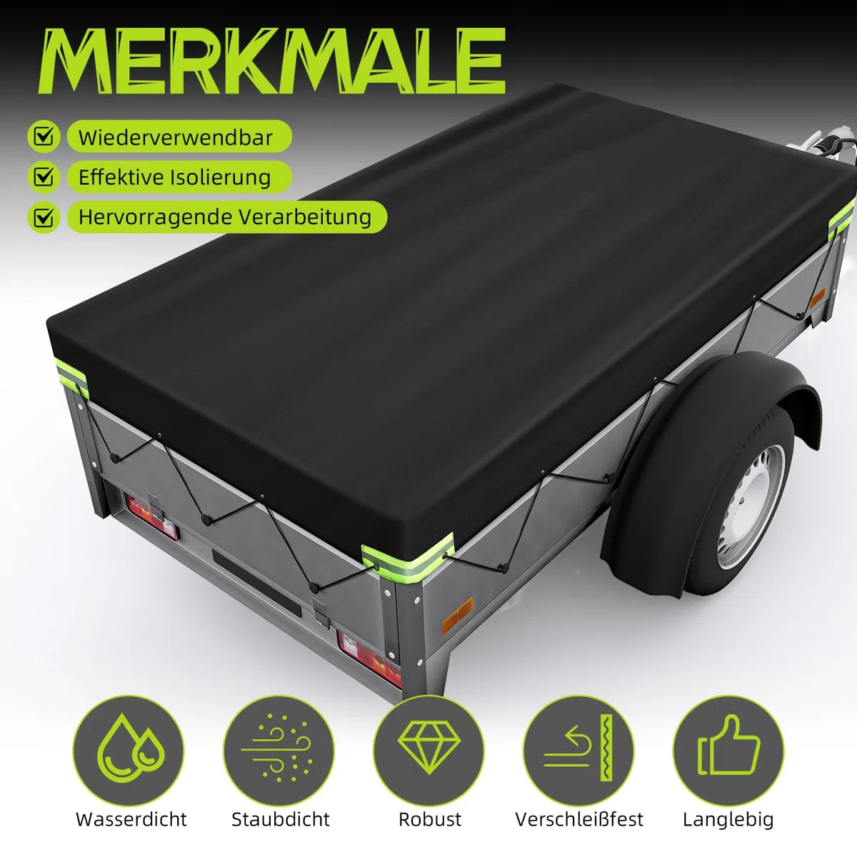 Tráiler Tarpaulin Flat Tarpaulin