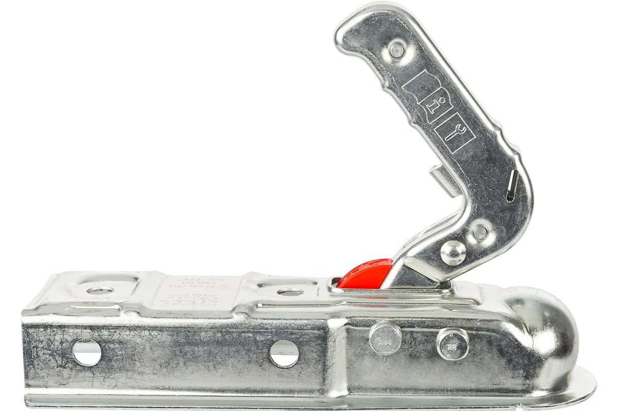 AL-KO Enganche de Bola AK7 para Remolque 750 kg, Cabezal de Enganche para Barra de Tiro Cuadrada 60 mm, Carga Vertical 75 kg, Acoplamiento galvanizado para Remolque Ligero