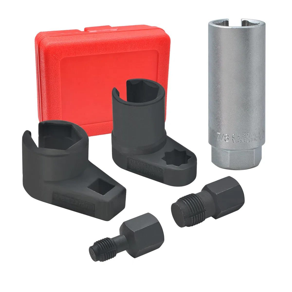 Juego de 5 piezas llaves de tubo para quitar el sensor de oxígeno O2, herramienta de extracción de roscas