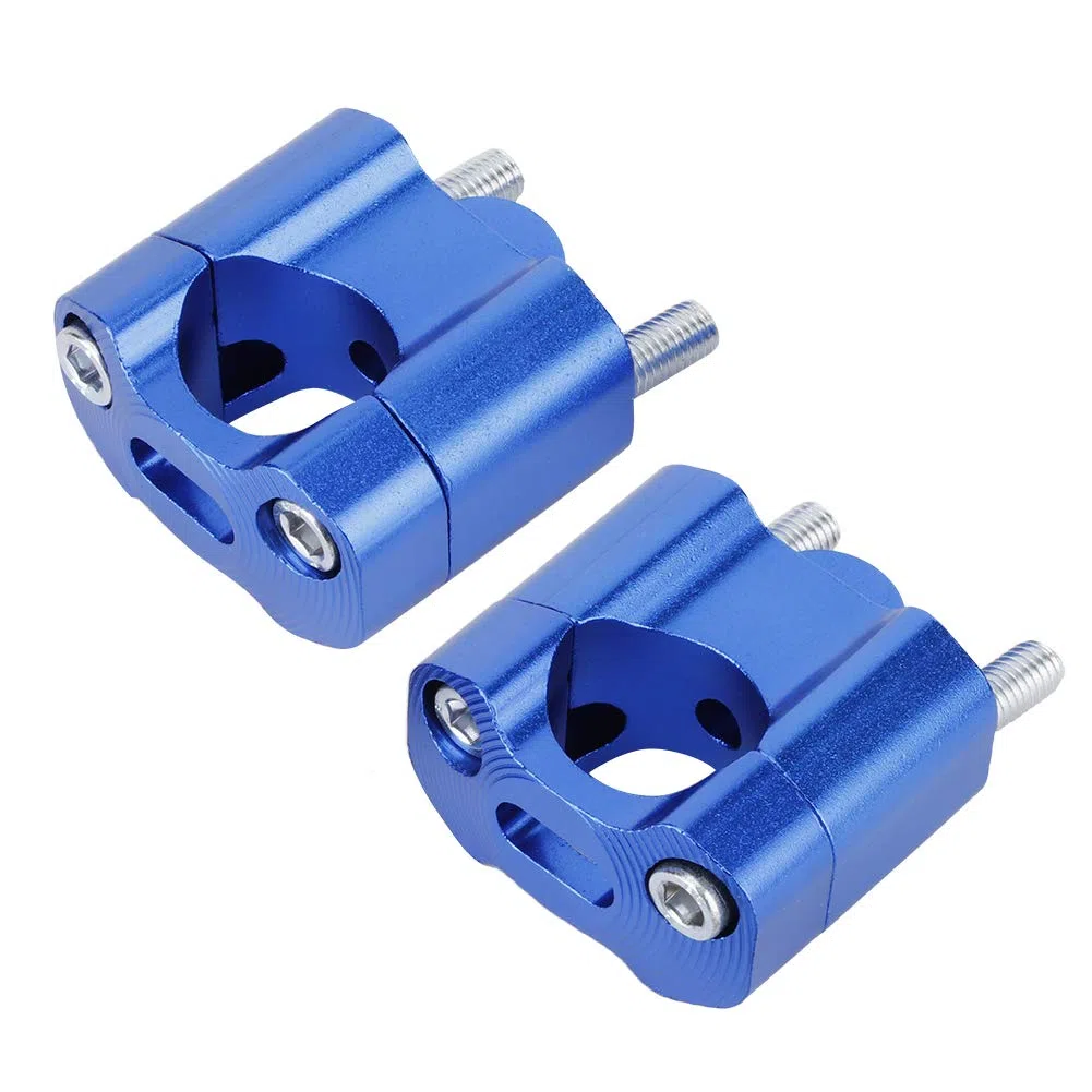 Combinar 22 Mm/28 Mm 1/8in 7/8 Pulgadas Montaquero Montaje Montaje Adaptador de Aluminio CNC Aleación de Aluminio (Azul)