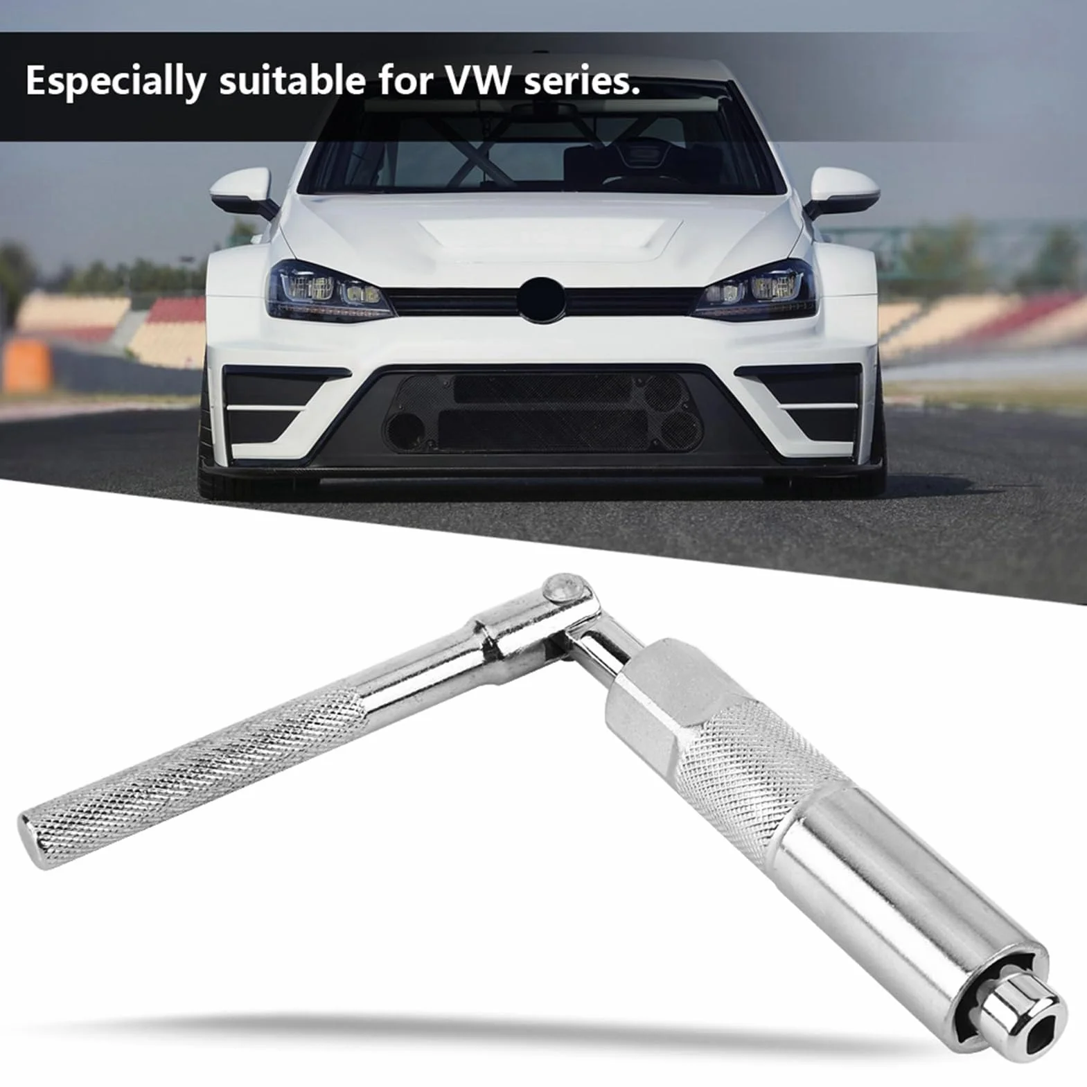 aqxreight Juego de Herramientas de Extracción de Amortiguador Trasero de Coche, Llave de Tubo Hexagonal para Reducción de Velocidad