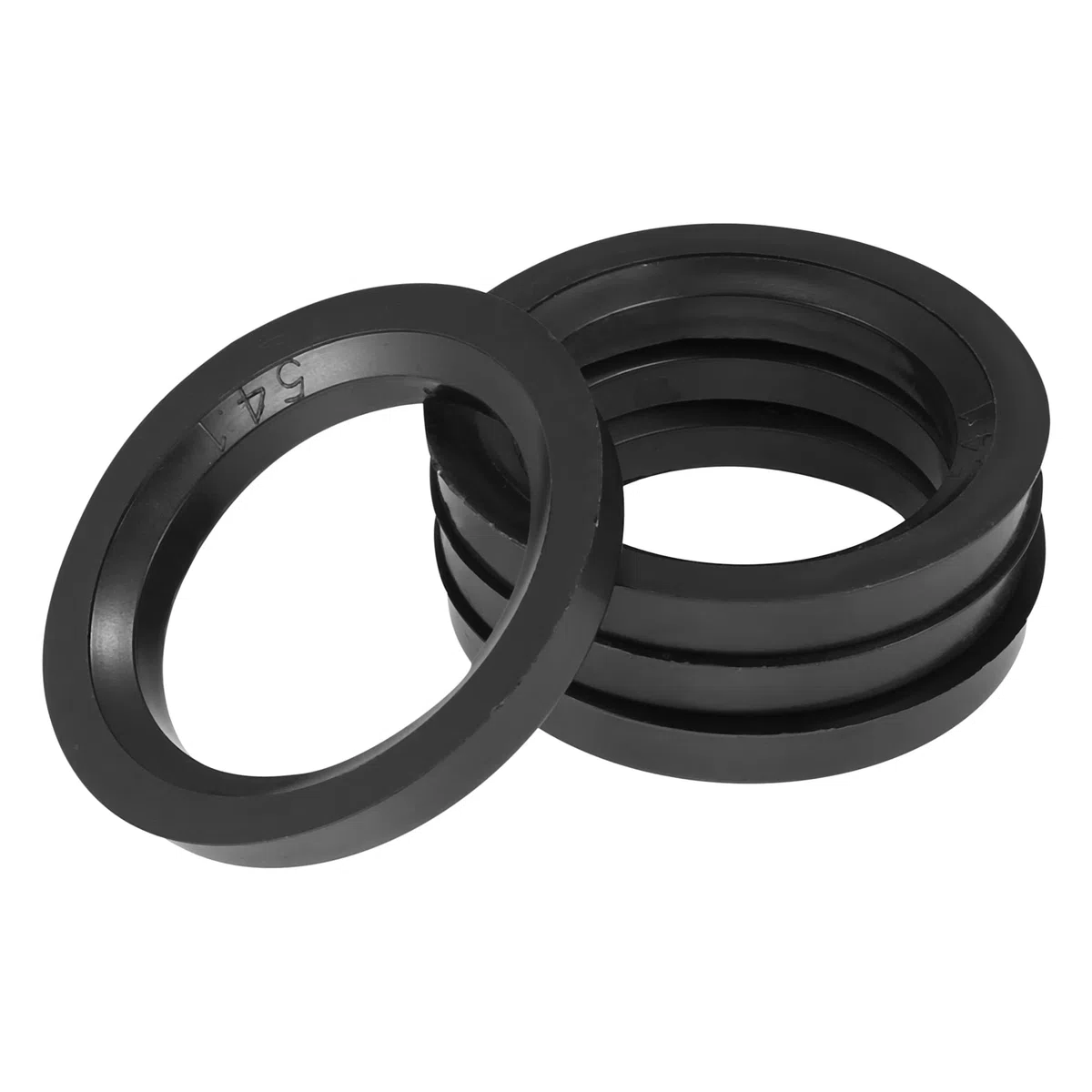 X AUTOHAUX 4 Piezas Plástico 73,1mm a 54,1mm Coche Céntrico Anillos Rueda Interior Diámetro Espaciador Anillos de Centrales