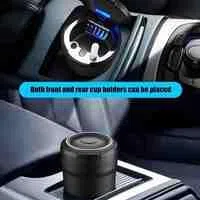 Cenicero de Coche para Audi A3 2005-2007 Portatil Sin Humo de Acero Inoxidable con Tapa autoextinguible,C