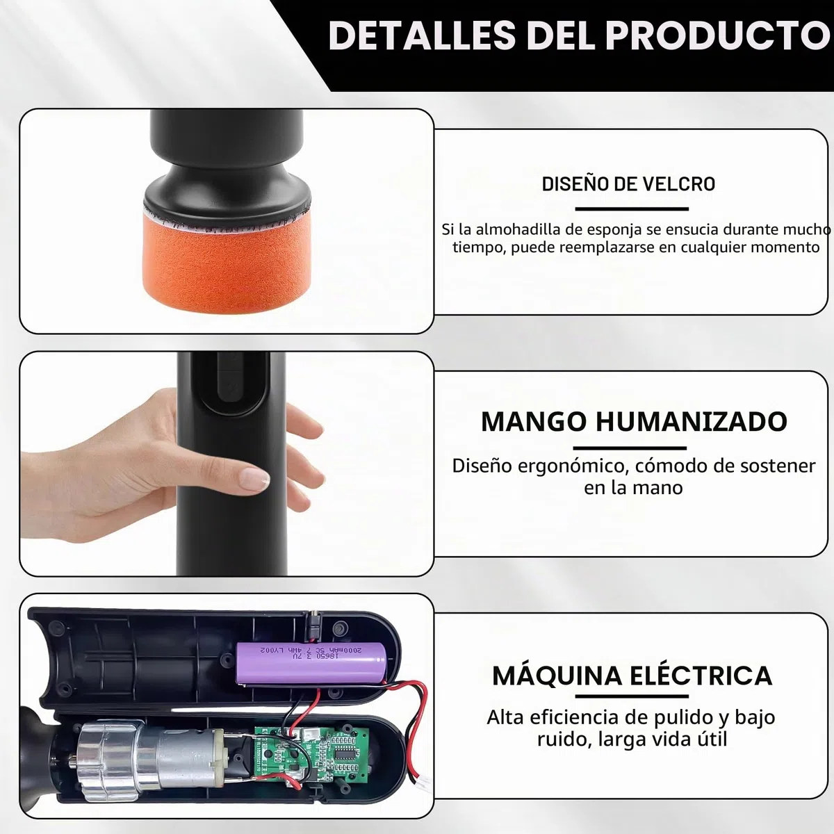 Pulidora, kit de pulidora de coche inalámbrica, juego de pulidoras de coche, reparación de arañazos, máquina de limpieza de película de aceite de ventana, pulidora, pulidoras inalámbricas para el