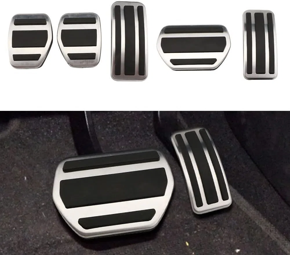 Almohadillas de pedales de coche de acero inoxidable aptas for Peugeot 207 301 307 208 2008 308 408 CC aptas for Citroen C3 C4 DS 3 4 6 DS3 DS4 DS6 piezas cubiertas de pedales de coche (Color :