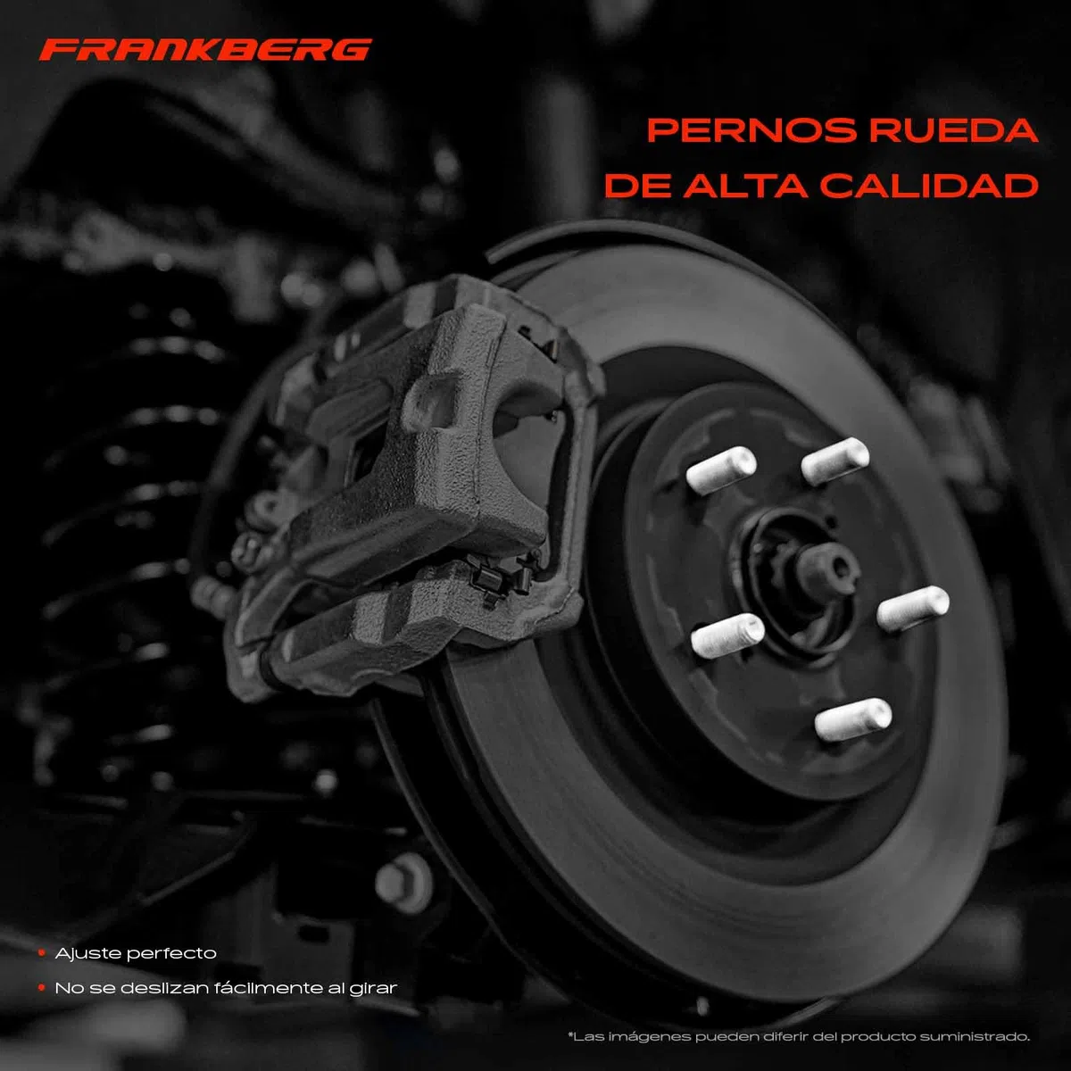 Frankberg 5x Perno de rueda Tornillo de rueda Delantero Trasero Compatible con A,u,r,i,s A,v,e,n,s,i,s Camry Carina Celica Corolla Crown Dyna Hilux Land Cruiser Yaris 1980-2019 Replace# 9094202049