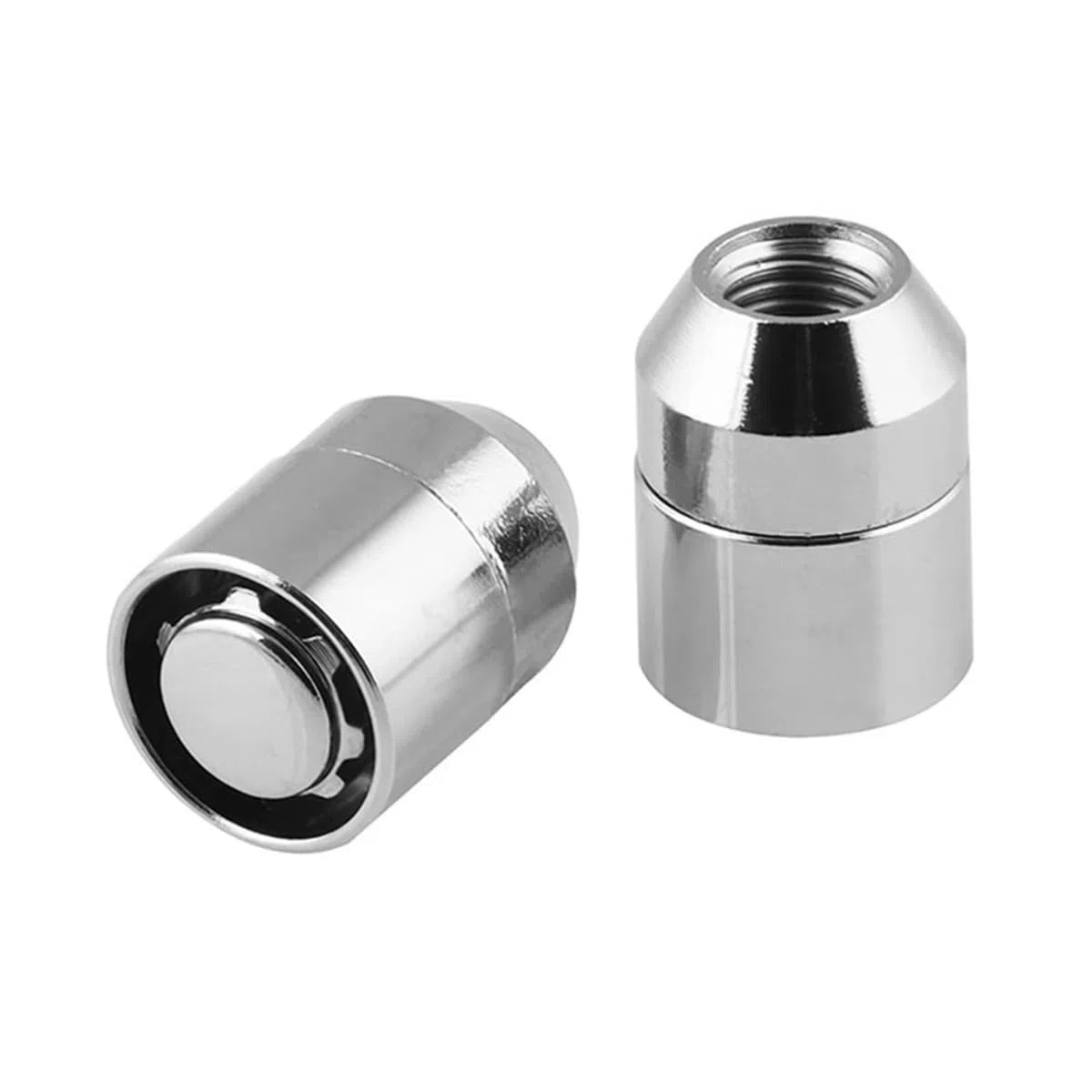 JNNJ 4 Piezas Tuercas Rueda Cónicas Cerradas, M12x1.5 Para Llantas De Aleación, Tuercas De Rueda Para Llantas De Aluminio Originales, Cromo Herramienta Coche Con Unión Cónica