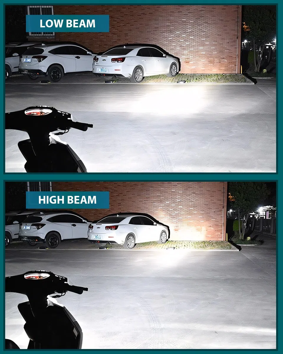 BA20D Bombillas LED S2 Bombillas para Faros de Moto 1200LM 10W Reemplazo para 12V S2 35/35W Bombillas DC 9-80V