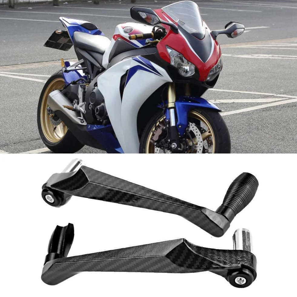 KIMISS Universal 7 / 8in 22 mm CNC Manillar de Palanca de embrague de freno Protector de mano para motocicleta, scooters, automóviles eléctricos(negro)