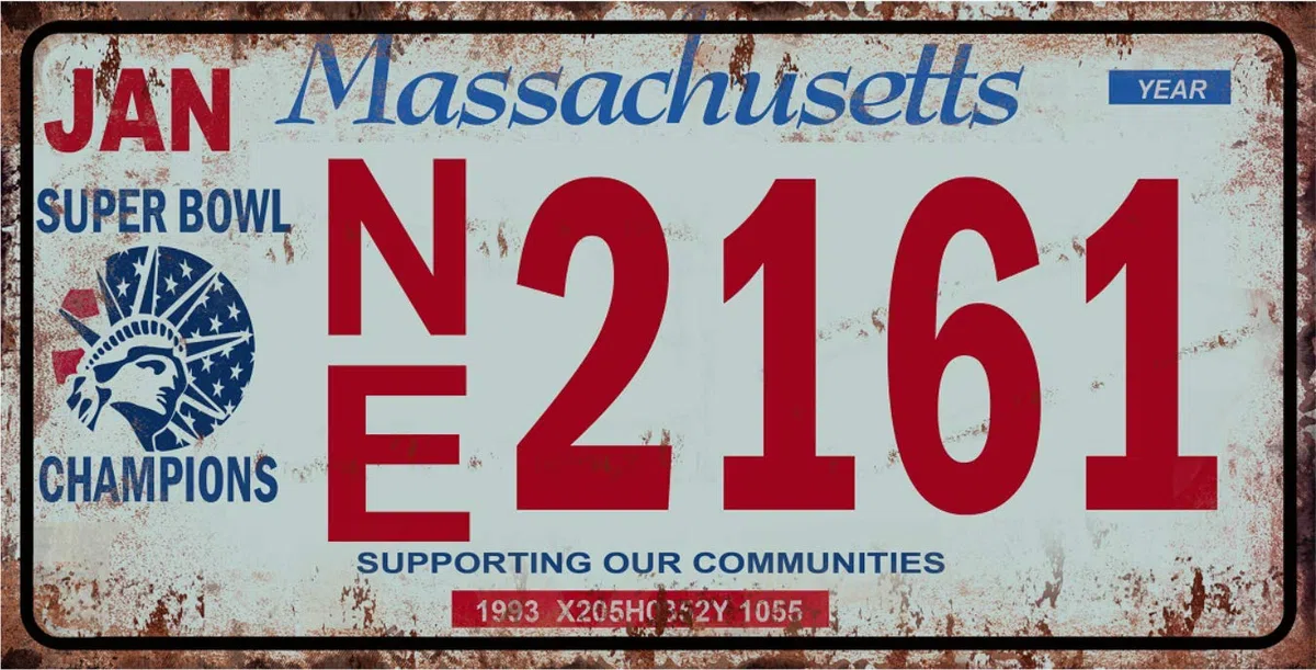 OPO 10 - Lote de 5 Placas de matrícula de automóviles de EE. UU. En Metal, con Efecto Envejecido - réplicas de Placas Americanas Reales (Old2)