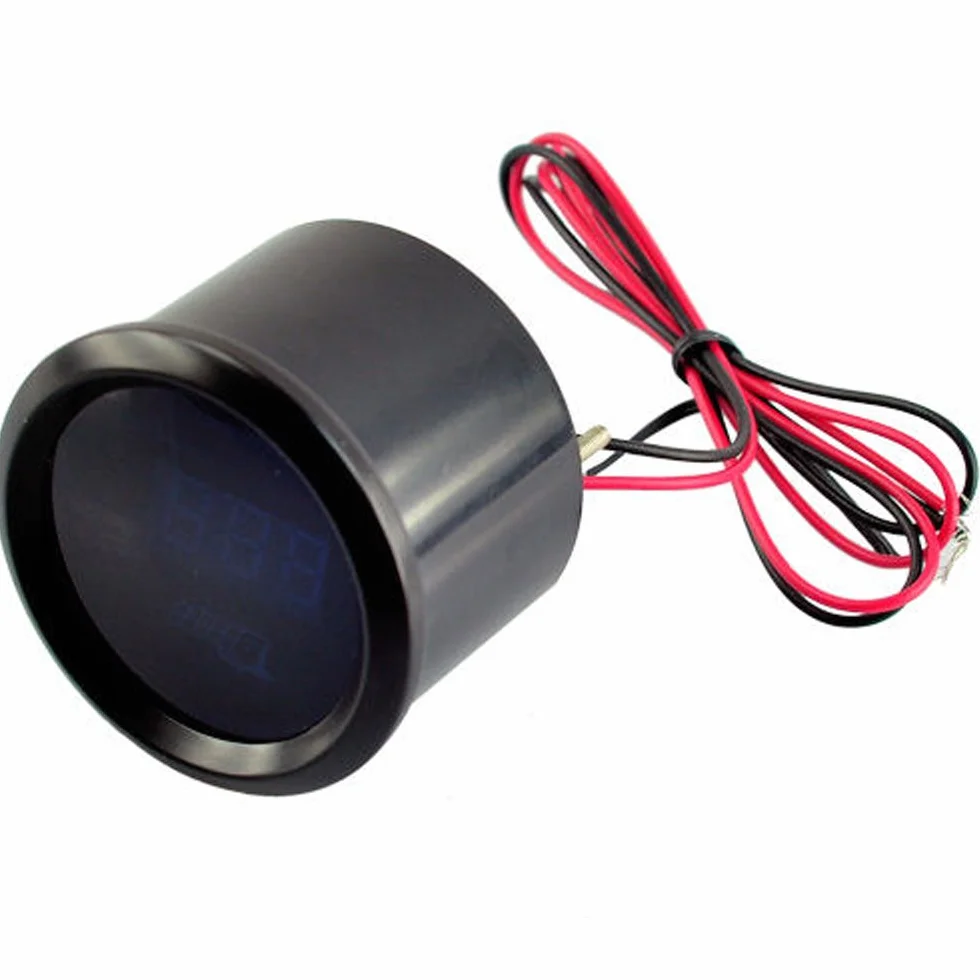 Universal Indicador de Impulso Turbo 2" 52mm Medidor Digital de Coche Luz LED Azul PSI Turbo Boost Calibre Turboalimentado Eléctrico Motor Equipo Instrumentos