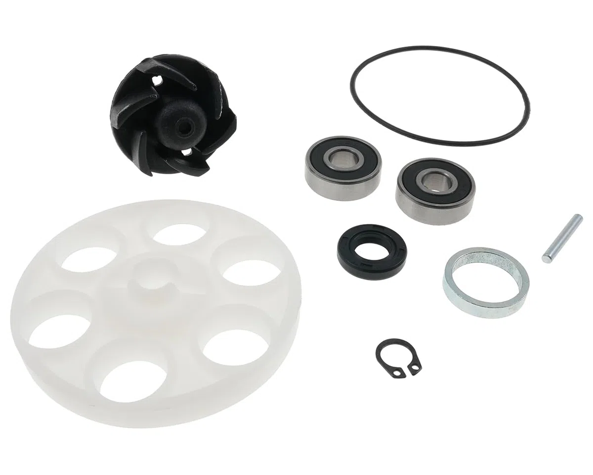 Bomba de agua 2EXTREME compatible con Yamaha Aerox 50, MBK Nitro 50, Aprilia SR50 LC, Malaguti F15/F12 LC, Jog RR 50, Benelli 491 – rueda impulsora incluida