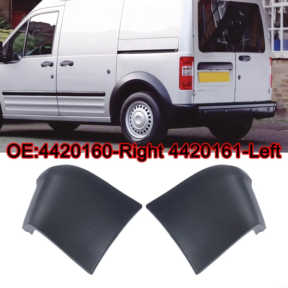 Tapa de esquina de parachoques trasero para Ford para Transit Connect con clips para lados izquierdo y derecho