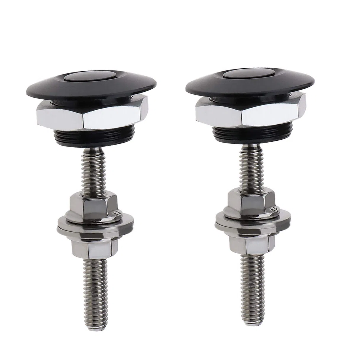 2 loquets universels à dégagement rapide de 30 mm pour mini kit de bouton-poussoir de clip de verrouillage de capot de véhicule pour plaque d'immatriculation de pare-chocs automatique