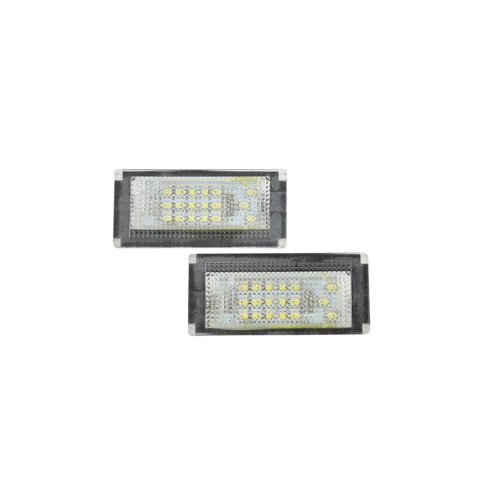 AUTOSTYLE Juego de luces de matrícula LED a medida compatible con Mini One/Cooper/S/Cabrio R50/R52/R53 2001-2006, Negro