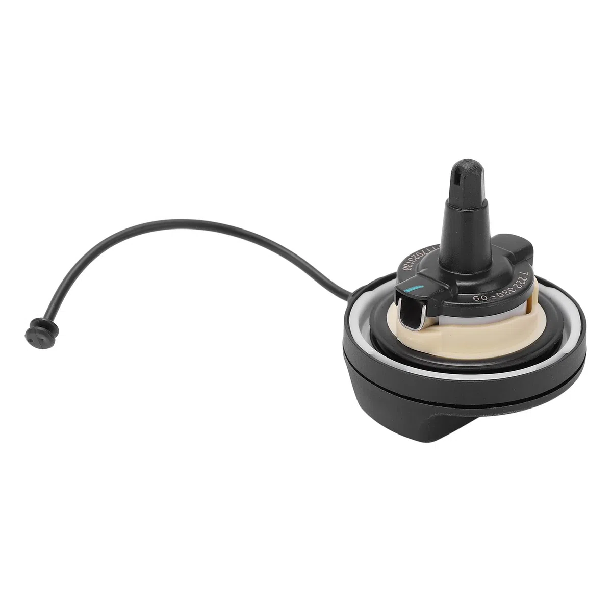 Tapa de Llenado del Tanque de Combustible 161172222330 Reemplazo de ABS Negro para Mini R56 R57 R58 F55 F56 F57 2006 2017 y Más