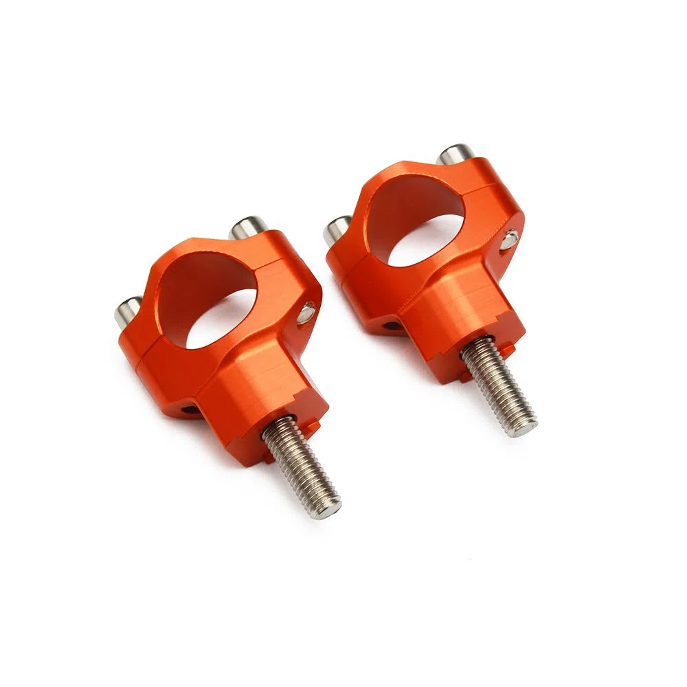 Abrazadera 28mm,CNC Aluminio Elevador Manillar Alzas Manillar para 125-530 SX SXF EXC EXCF XCW XCFW 2000-2016 Naranja