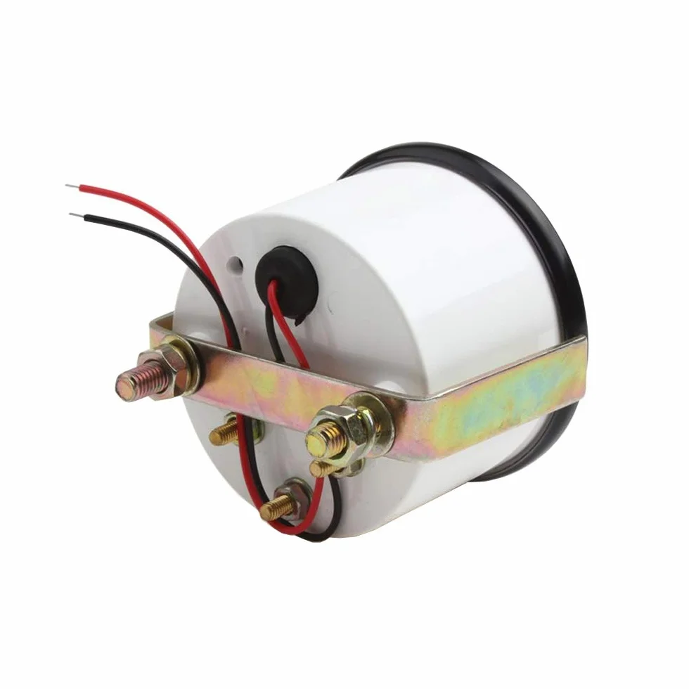 12V 2" puntero de motor de coche de 52mm kit indicador de nivel combustible tanque Indicador de luz LED blanco negro universal