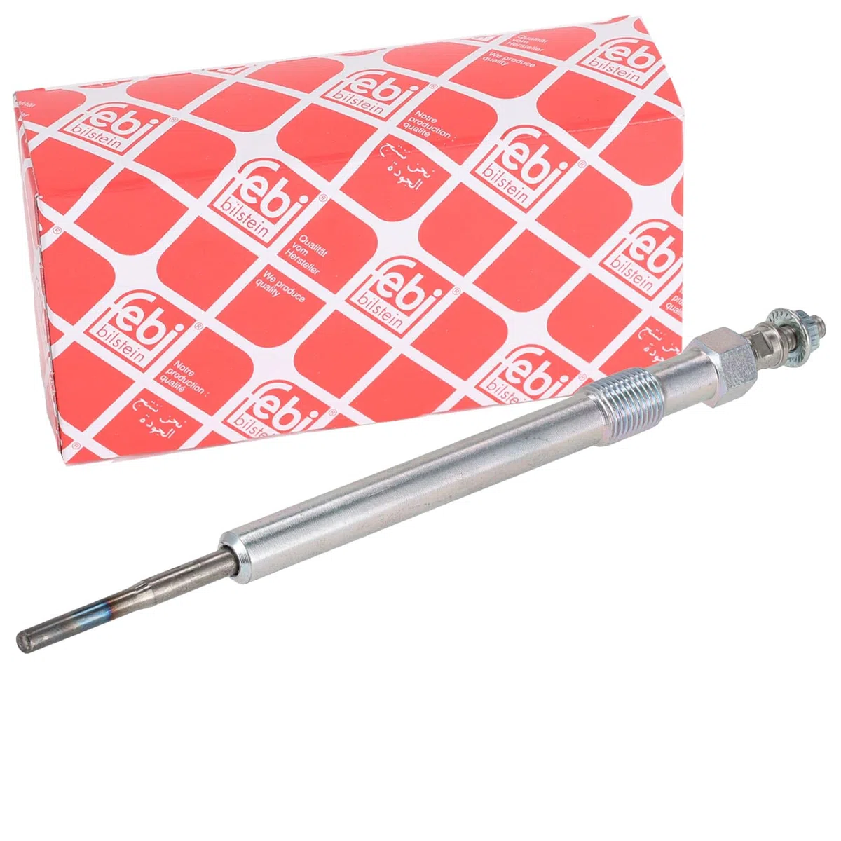 FEBI BILSTEIN Bujía de precalentamiento Diésel 4,4V Ancho de llave:10 Tipo de bujías:Calentador metálico Compatible con FORD Transit Custom V362 Furgón FY, FZ Transit Mk7 Furgoneta V363, FCD, FDD