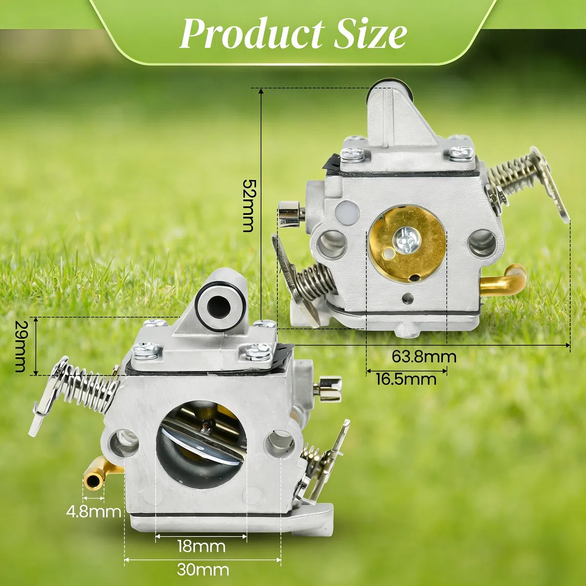 Carburador para Desbrozadora, Compatible con STIHL MS170 180 017 018, Kit Recambios Carburetor con 3 Juntas, Esponja, Filtro de Aire, Filtro de Combustible, Bujía, 2 Mangueras, Tubo de Admisión