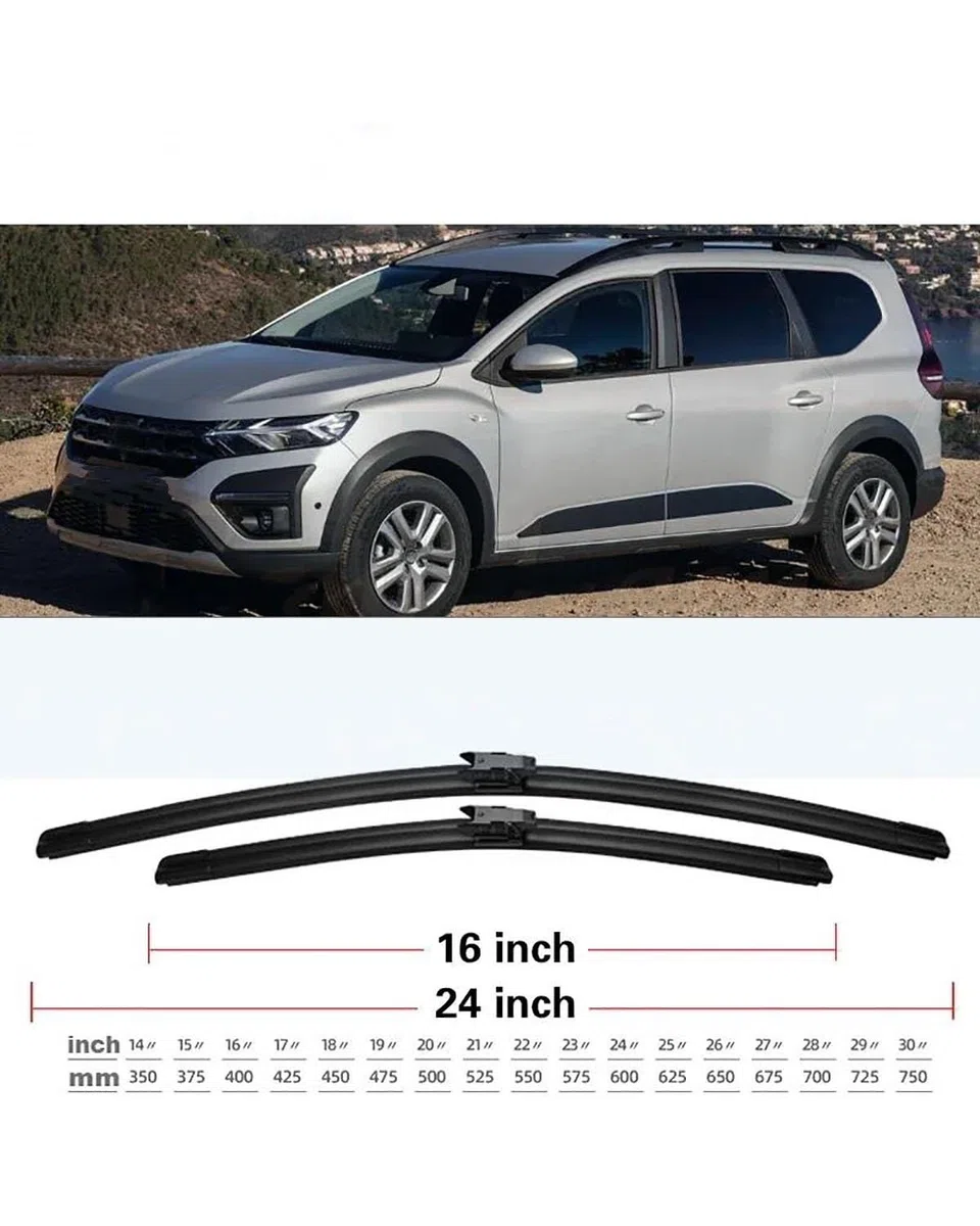 Escobillas Coche Para Dacia Jogger 2021-2024 Limpiaparabrisas Delantero Trasero(Front 2pcs)